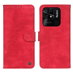 Handytasche Stand Schutzhülle Flip Leder Hülle N03P für Xiaomi Redmi 10 India Rot
