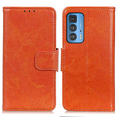 Handytasche Stand Schutzhülle Flip Leder Hülle N05P für Motorola Moto Edge 20 Pro 5G Orange