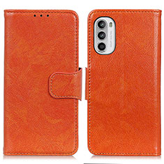 Handytasche Stand Schutzhülle Flip Leder Hülle N05P für Motorola MOTO G52 Orange