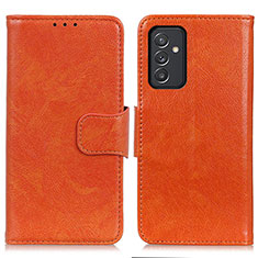 Handytasche Stand Schutzhülle Flip Leder Hülle N05P für Samsung Galaxy A25 5G Orange