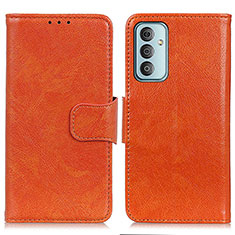 Handytasche Stand Schutzhülle Flip Leder Hülle N05P für Samsung Galaxy F13 4G Orange