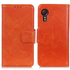 Handytasche Stand Schutzhülle Flip Leder Hülle N05P für Samsung Galaxy XCover 5 SM-G525F Orange