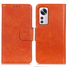 Handytasche Stand Schutzhülle Flip Leder Hülle N05P für Xiaomi Mi 12 5G Orange