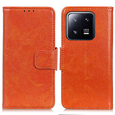 Handytasche Stand Schutzhülle Flip Leder Hülle N05P für Xiaomi Mi 13 Pro 5G Orange