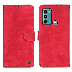Handytasche Stand Schutzhülle Flip Leder Hülle N06P für Motorola Moto G40 Fusion Rot