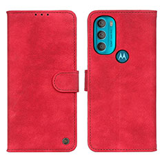 Handytasche Stand Schutzhülle Flip Leder Hülle N06P für Motorola Moto G71 5G Rot