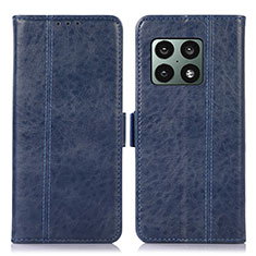 Handytasche Stand Schutzhülle Flip Leder Hülle N06P für OnePlus 10 Pro 5G Blau