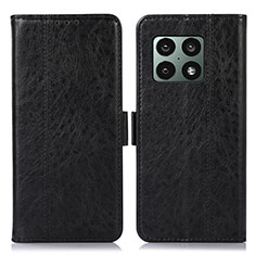 Handytasche Stand Schutzhülle Flip Leder Hülle N06P für OnePlus 10 Pro 5G Schwarz