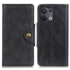 Handytasche Stand Schutzhülle Flip Leder Hülle N06P für Oppo Reno8 Pro+ Plus 5G Schwarz