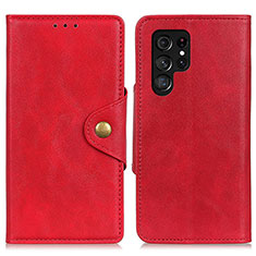 Handytasche Stand Schutzhülle Flip Leder Hülle N06P für Samsung Galaxy S21 Ultra 5G Rot