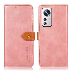 Handytasche Stand Schutzhülle Flip Leder Hülle N07P für Xiaomi Mi 12 Pro 5G Rosa