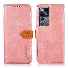 Handytasche Stand Schutzhülle Flip Leder Hülle N07P für Xiaomi Mi 12T Pro 5G Rosa