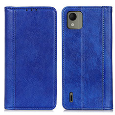 Handytasche Stand Schutzhülle Flip Leder Hülle N08P für Nokia C110 Blau