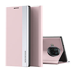 Handytasche Stand Schutzhülle Flip Leder Hülle Q01H für Xiaomi Mi 10i 5G Rosegold