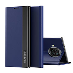 Handytasche Stand Schutzhülle Flip Leder Hülle Q01H für Xiaomi Mi 10T Lite 5G Blau