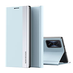 Handytasche Stand Schutzhülle Flip Leder Hülle Q01H für Xiaomi Poco F4 GT 5G Hellblau