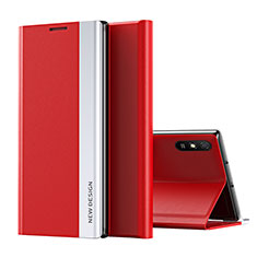 Handytasche Stand Schutzhülle Flip Leder Hülle Q01H für Xiaomi Redmi 9A Rot