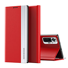Handytasche Stand Schutzhülle Flip Leder Hülle Q01H für Xiaomi Redmi Note 10 Pro Max Rot