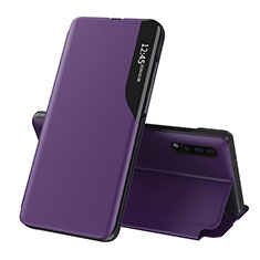 Handytasche Stand Schutzhülle Flip Leder Hülle QH1 für Samsung Galaxy A50S Violett
