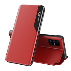 Handytasche Stand Schutzhülle Flip Leder Hülle QH1 für Samsung Galaxy A51 4G Rot