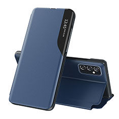 Handytasche Stand Schutzhülle Flip Leder Hülle QH1 für Samsung Galaxy F23 5G Blau