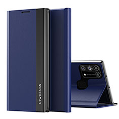 Handytasche Stand Schutzhülle Flip Leder Hülle QH1 für Samsung Galaxy M21s Blau