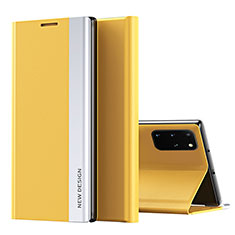 Handytasche Stand Schutzhülle Flip Leder Hülle QH1 für Samsung Galaxy S20 Plus 5G Gelb