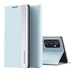 Handytasche Stand Schutzhülle Flip Leder Hülle QH2 für Samsung Galaxy M23 5G Hellblau