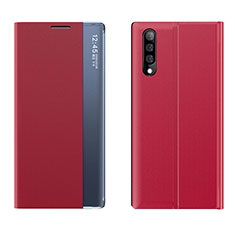 Handytasche Stand Schutzhülle Flip Leder Hülle QH3 für Samsung Galaxy A50 Rot