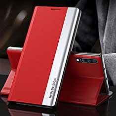 Handytasche Stand Schutzhülle Flip Leder Hülle QH3 für Samsung Galaxy A70 Rot