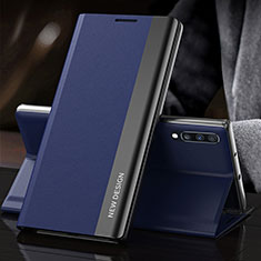 Handytasche Stand Schutzhülle Flip Leder Hülle QH3 für Samsung Galaxy A70S Blau