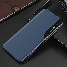 Handytasche Stand Schutzhülle Flip Leder Hülle QH3 für Samsung Galaxy A81 Blau