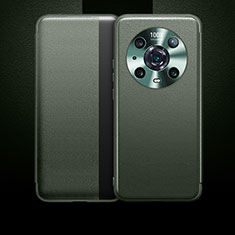 Handytasche Stand Schutzhülle Flip Leder Hülle QK1 für Huawei Honor Magic4 Pro 5G Grün