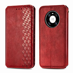 Handytasche Stand Schutzhülle Flip Leder Hülle S01D für Huawei Mate 40 Pro Rot