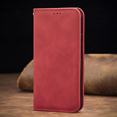 Handytasche Stand Schutzhülle Flip Leder Hülle S01D für Samsung Galaxy A01 SM-A015 Rot