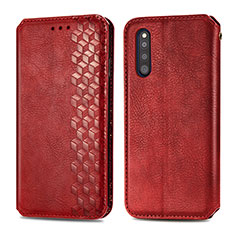Handytasche Stand Schutzhülle Flip Leder Hülle S01D für Samsung Galaxy A41 SC-41A Rot