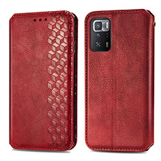 Handytasche Stand Schutzhülle Flip Leder Hülle S01D für Xiaomi Poco X3 GT 5G Rot