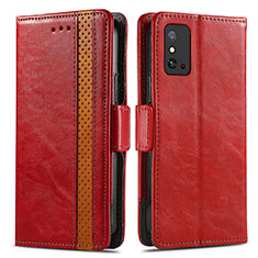 Handytasche Stand Schutzhülle Flip Leder Hülle S02D für Huawei Honor X10 Max 5G Rot