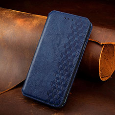 Handytasche Stand Schutzhülle Flip Leder Hülle S02D für Samsung Galaxy A41 SC-41A Blau
