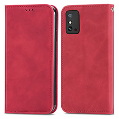 Handytasche Stand Schutzhülle Flip Leder Hülle S04D für Huawei Honor X10 Max 5G Rot