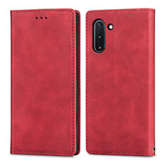 Handytasche Stand Schutzhülle Flip Leder Hülle S04D für Samsung Galaxy Note 10 5G Rot