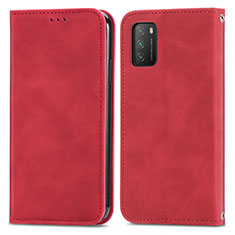 Handytasche Stand Schutzhülle Flip Leder Hülle S04D für Xiaomi Poco M3 Rot