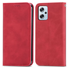 Handytasche Stand Schutzhülle Flip Leder Hülle S04D für Xiaomi Poco X4 GT 5G Rot