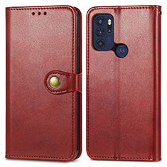 Handytasche Stand Schutzhülle Flip Leder Hülle S05D für Motorola Moto G60s Rot