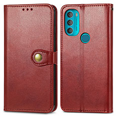 Handytasche Stand Schutzhülle Flip Leder Hülle S05D für Motorola Moto G71 5G Rot