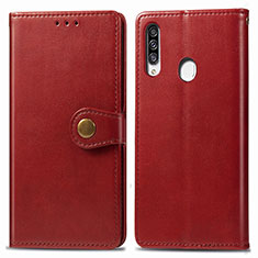Handytasche Stand Schutzhülle Flip Leder Hülle S05D für Samsung Galaxy A20s Rot