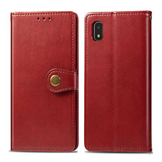 Handytasche Stand Schutzhülle Flip Leder Hülle S05D für Samsung Galaxy A21 SC-42A Rot