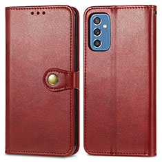 Handytasche Stand Schutzhülle Flip Leder Hülle S05D für Samsung Galaxy M52 5G Rot