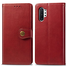 Handytasche Stand Schutzhülle Flip Leder Hülle S05D für Samsung Galaxy Note 10 Plus 5G Rot