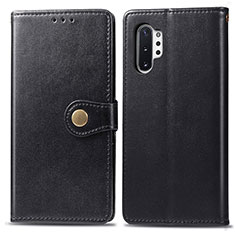 Handytasche Stand Schutzhülle Flip Leder Hülle S05D für Samsung Galaxy Note 10 Plus 5G Schwarz